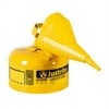 Justrite Type I Safety Can,1 gal.,Yellow,11In H 7110210