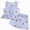 C141-Blue, variant on XZNPDUCQ 5-6 Years Girl Summer Clothes 2Pc Set Toddler Baby Girl Summer Clothes Cotton Ruffled Sleeve Shirt Tops And Shorts Set Outfits