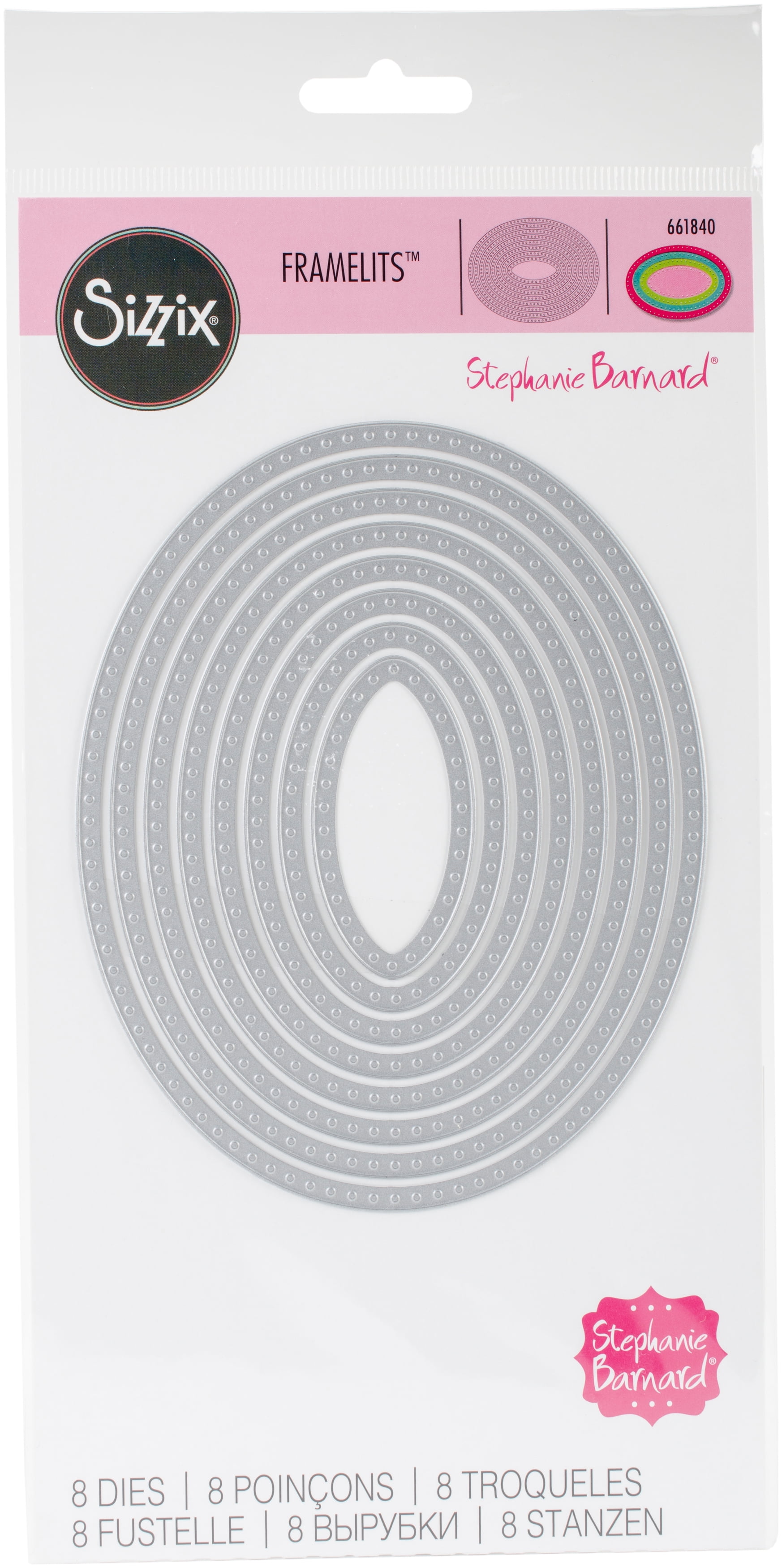 Sizzix Framelits Dies By Stephanie Barnard 8/Pkg Circles