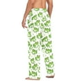 thumbnail image 6 of Cute Cartoon Green Frogs Men's Pajama Pants Cotton Long Sleepwear Lounge Pants XL, 6 of 7