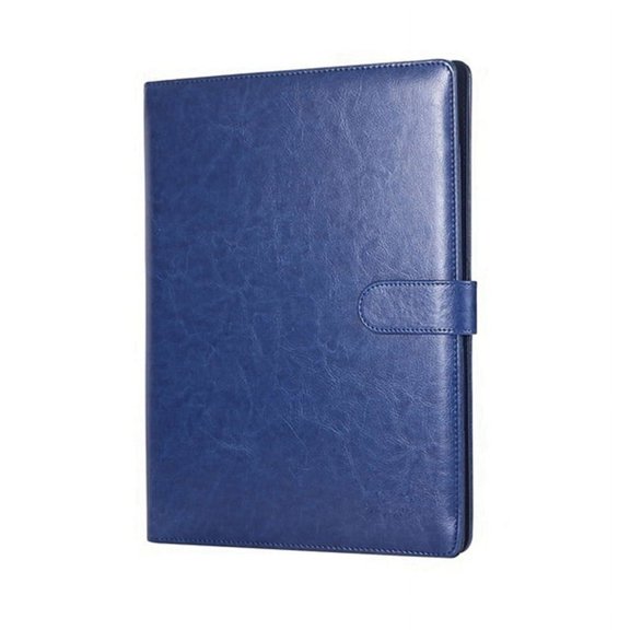 Carpeta de Piel A4 Carpeta de Contrato Comercial Multifuncional con Notas Carpeta de PapeleríA Comercial Azul