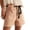 Orange, variant on Women's High Waisted Denim Shorts, Baggy Distressed Hem Jean Shorts, Elastic Drawstring Waist Casual Straight Leg Shorts, Loose Fit Ripped Casual Summer Shorts Black L
