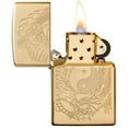 thumbnail image 3 of Zippo Tiger Dragon Design High Polish Brass Windproof Lighter new in Box 49024, 3 of 6