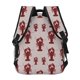 thumbnail image 4 of Disketp Red Lobster With Claws Mochila Estampada para Hombre y Mujer – Mochila Ligera Clásica con Múltiples Bolsillos para Universidad, Trabajo y Viajes-One Size, 4 of 5
