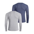 thumbnail image 4 of COOFANDY Men's 2 Pack Henley Shirts Long Sleeve Slim Fit Casual T-Shirt Lightweight Button Soild Basic Tees, 4 of 10