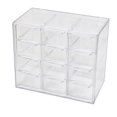 thumbnail image 1 of Caja de almacenamiento con cajón transparente a prueba de polvo de seis rejillas, papelería, joyas, cosméticos de 12 rejillas, almacenamiento de escritorio, 1 of 6