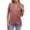 Pink, variant on Women's Summer Ruffle Sleeve Tops Drendy Short Sleeve Twist Front Knot V Neck Blouses Dressy Casual Solid Shirts (M, Khaki)