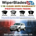 thumbnail image 2 of 2025 Land Rover Defender 110 Beam Wiper Blades Wipers w/1yr Warranty (Set of 2) (WiperBladesUSA), 2 of 5