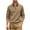 #314-Khaki, variant on Kakii Men's Business Casual Quarter-Zip Sweatshirt, Olive Green Fleece-Lined Waffle Knit Top with Stand Collar, Long Sleeve Pullover