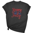 thumbnail image 2 of Busydd Womens Summer Tops 4th of July Graphic Tees American Flag Print Independence Day T Shirts for Women Casual Short Sleeve Round Neck Cotton T-Shirts XL, 2 of 5