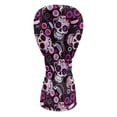 thumbnail image 2 of Yuyamidu Hippie Skull Golf Club Head Covers Driver Headcover Hybrid Headcover Fairway Wood Head Covers Fashion Golf Headcovers PU Leather for Golf Clubs, 2 of 8
