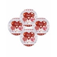 thumbnail image 7 of 13 Inch Round Placemats Set of 4, Gray Wood Valentines Day Non Slip Heat Insulation PP Table Mats, Love Hearts Romantic Farmhouse Washable Place Mats for Kitchen Dining Party Table Decor, 7 of 7