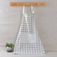 thumbnail image 3 of serony Tablier de Cuisine Imperméable et Résistant à l'Huile, Robe de Cuisson pour Femme Adulte, Taille de chef, Carreaux Blancs, 1 Ensemble, 3 of 6