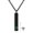 5, variant on Women's Birthstone Urn Necklace: Stainless Steel Bar Pendant with Zircon for Ashes, Hair, Perfume, Memorial