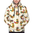 thumbnail image 2 of Bingfone Boho Chicken Men's Drawstring Hoodie Long Sleeve Pocket Sweatshirts-4X-Large, 2 of 6