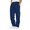 Navy -AM13, variant on Nestiefly Mens Cargo Pants Hiking Athletic Joggers Sweatpants Elastic Waist Drawstring Casual Trousers with Multi Pockets Dark Green XL