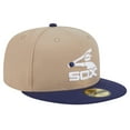 thumbnail image 3 of Men's New Era Khaki Chicago White Sox 59FIFTY Fitted Hat, 3 of 5
