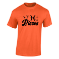 thumbnail image 2 of Respect My Tshirt - Pisces Zodiac Sign Graphic T-Shirt, Astrology Symbol Design, Crew Neck, Orange, 2X, 2 of 5