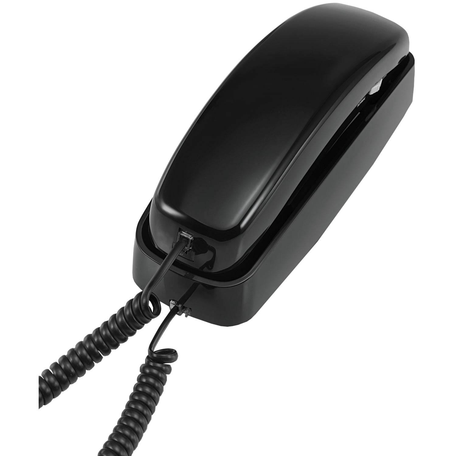 AT&T Corded Trimline Phone with Lighted Keypad, Black, ATTML210B