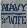 thumbnail image 2 of US Navy Wife Military Anchor Logo Women's Graphic T Shirt Tees Brisco Brands S, 2 of 5