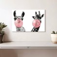 thumbnail image 2 of Elephant Stock Funny Llama And Giraffe Wall Art - Horizontal Canvas Wall Art - Living Room Wall Decor - Humor Canvas - White And Black Decor - 12" x 8", 2 of 8