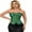 Emerald Green, variant on Women's Slim Floral Corset Bustier Tops Off Shoulder Bandage Fishbone Cincher Corselet