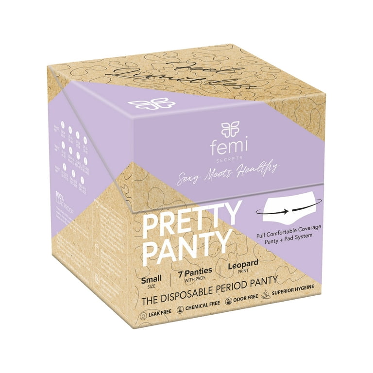 Femi Secrets Pretty Panty Chemical- Size Small FREE Disposable