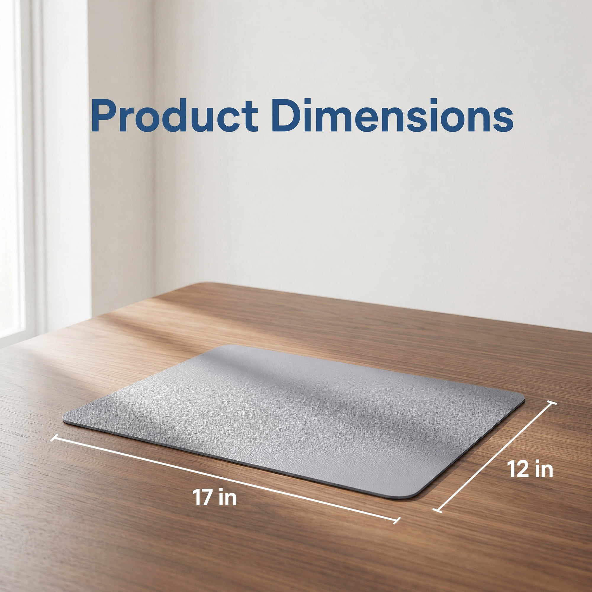 Unique Bargains 6 Pack Faux Leather Placemats for Kitchen Dining Table Decor Light Gray 17"x12"