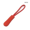 thumbnail image 2 of kurtrusly 10Pcs Zipper Pulls Zippers Extension Strap Slider Nylon Cord Broken Fixer Zip Rope Tag Replacement for Backpacks Jackets Red, 2 of 7