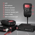 thumbnail image 3 of Radioddity CS-47 CB Radio, AM/FM, 40-Channel, Large 7-Color Backlit LCD Display Mic with Built-in Speaker, VOX, RF Gain Long-Range Compact CB Radios for Offroad, Truckers, Backcountry, 3 of 9
