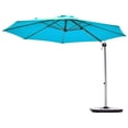 thumbnail image 3 of Patiojoy Parasol Déporté d'Extérieur 11 Pieds Auvent de Patio Décalé Bleu, 3 of 10
