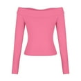 thumbnail image 6 of Scyoekwg Workout Outfits For Women Slim Fitting Long Sleeve Tops Long Pants Casual Matching Outfits Fashion Two Piece Set (Pink,M), 6 of 7