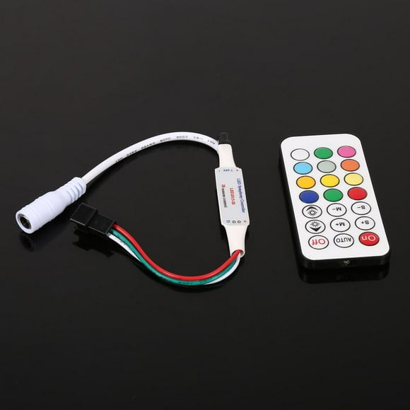 Rdeghly IR LED Controllers,Mini 21 Keys IR Wireless Remote Controller For WS2811 WS2812B LED Strip Lights DC 5-24V, LED Controllers