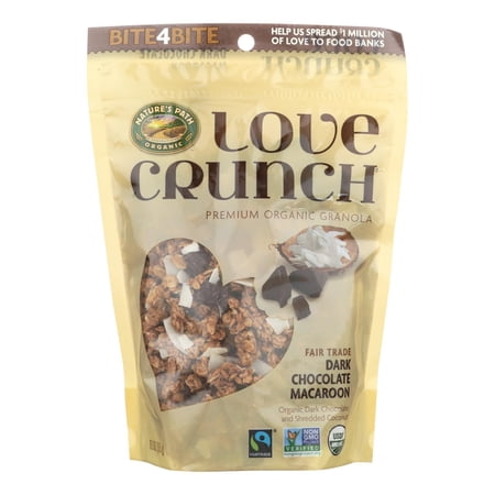 Nature's Path Organic Love Crunch Dark Chocolate Macaroon Premium Organic Granola, 11.5 oz, (Pack of 6)