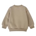 thumbnail image 2 of Zylarhe Toddler Letter Print Christmas Sweatshirt Long Sleeve Round Neck Loose Fit Casual Pullover Top for Girls Autumn Winter Comfort Wear 9-12 Months Khaki, 2 of 8
