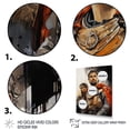 thumbnail image 3 of Designart "Richard The Leader King wall decor" Leader Floater Framed Wall Art Living Room, 3 of 7