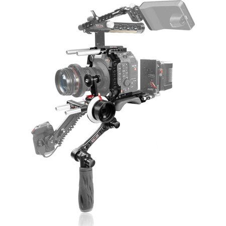 UPC: 0629266010051 | Shape C52BRFFP Baseplate with Left Handle  Cage and Follow Focus Pro for Canon C500 Mark II Camera
