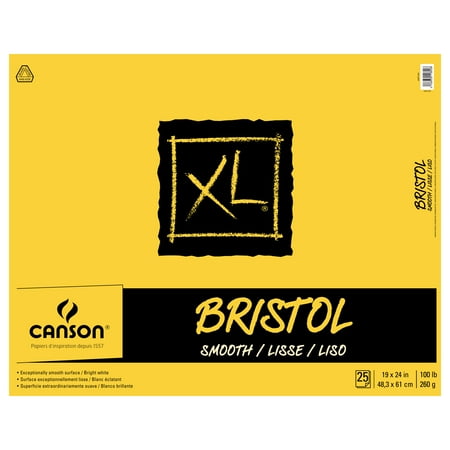 UPC: 3148950118448 | Canson XL Bristol Pad  Smooth  19in x 24in