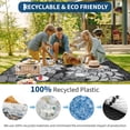 thumbnail image 4 of Reversible Patio Mat – Modern Outdoor Rug – Waterproof, Washable & Weather/UV Resistant – Easy Clean – Garden Use, 4 of 41