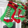 thumbnail image 5 of Christmas Stocking Home Decorations Gifts, Funny Elf Pattern Xmas Present Socks, 5 of 5