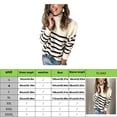 thumbnail image 4 of Guardurnaity Suéter a rayas de moda para mujer, cálido y cómodo, varios colores disponibles, invierno para mujer Prendas para la parte del cuerpo Blanquecino SG, 4 of 6