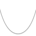 thumbnail image 2 of 14K White Gold Cable Chain Styles Necklace 18 inch 1.4 mm Forzantine with Lobster Clasp, 2 of 4