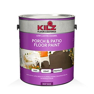 KILZ Porch & Patio Floor Paint, White, 1 Gallon - Walmart.com