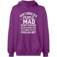 thumbnail image 2 of OXI Hoodie Sweatshirt - Don't Make Old People, Basic Casual Hoodie for Men's and Women Fleece Hoodie Long Sleeve - Purple Large, 2 of 3
