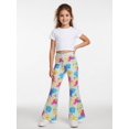 thumbnail image 3 of Girls Flare Pants, Girls Flared Bell Bottom Pants, Wide Leg Casual Trousers for Girls Ages 3-13Y, Comfortable All Season Girls Pants, 3 of 6