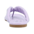 thumbnail image 3 of Journee Collection Womens Kyleen Faux Leather Square Toe Thong Sandals, 3 of 3