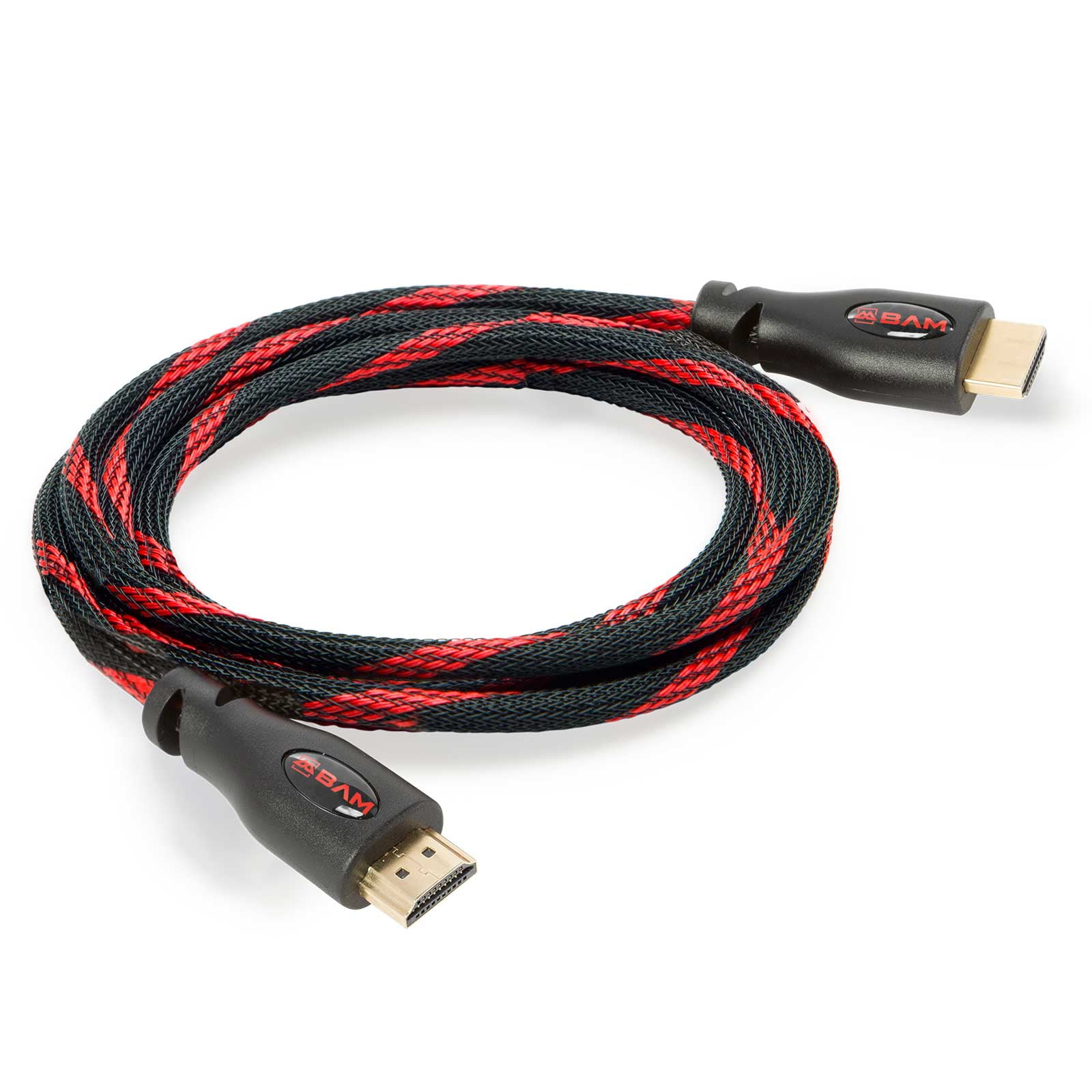 10’ Long BAM 3 Pack High Speed 4K HDMI Cables 