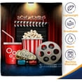 thumbnail image 4 of Movie Night Popcorn Gifts Blanket - Retro Movie Theater Reel Theme Throw for Adults Kids Movie Lover Actor Home Film Cinema Decor Soft Fuzzy Cozy Birthday Christmas Lightweight Blanket 50"x60", 4 of 5
