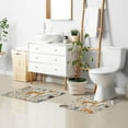 thumbnail image 6 of Yayeee Bath Rug for Bathroom Floor Non Slip Contour Fluffy Soft Absorbent Mat, 20"x24", Animals in A Forest Pattern, 6 of 7