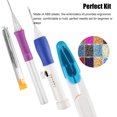 thumbnail image 2 of Kit de inicio de bordado, juego de bolígrafos de bordado que incluye aguja mágica para bordar, 50 hilos de colores, agujas de bordar, herramienta para manualidades con bolígrafo de costura para Noticed SH1105-02, 2 of 7